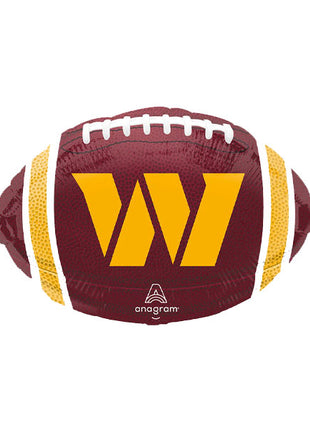 Globo de fútbol americano de los Washington Commanders con anagrama de 18 pulgadas