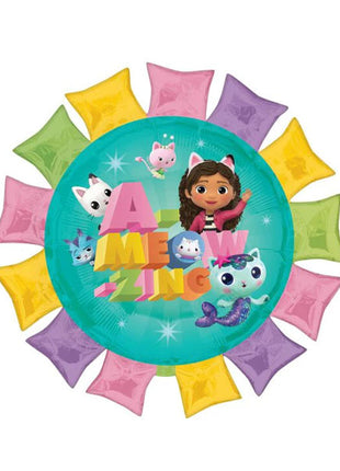 Globo de la casa de muñecas de Gabby con anagrama de 27 pulgadas