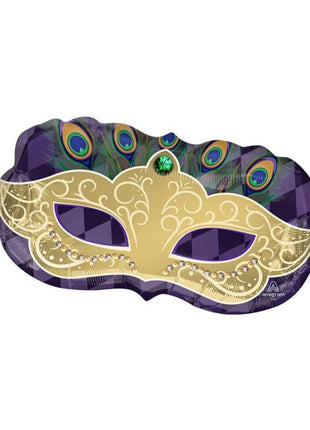 30in Anagram Night in Disguise Mardi Gras Mask Balloon - Joker Party Supply