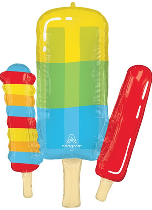 34in Anagram Pool Party Popsicle Balloon - Joker Party Supply