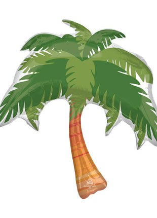 33in Anagram Beach Life Palm Tree Balloon - Joker Party Supply