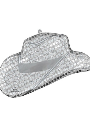 33in Anagram Disco Western Hat Balloon - Joker Party Supply