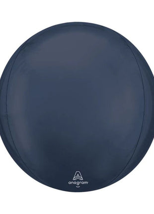 16in Anagram Satin True Navy Orbz Balloon - Joker Party Supply