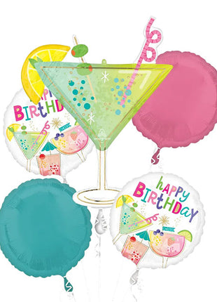 Anagram Cocktail Surprise Birthday Bouquet 5pc