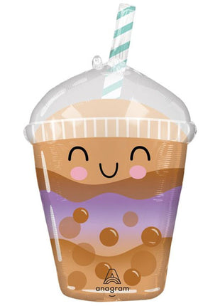 29in Anagram Sippy Friends Boba Tea Balloon