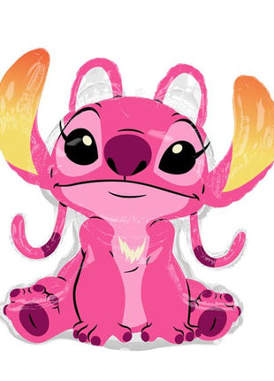 Globo de ángel de Lilo y Stitch con anagrama de 27 pulgadas