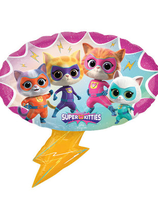 27in Anagram Super Kitties Balloon