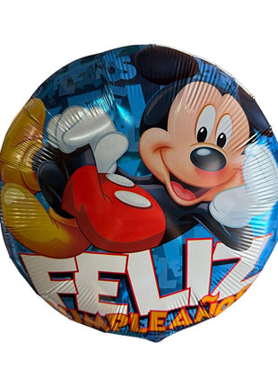 Globo Feliz Cumpleanos Anagrama Mickey Mouse 18in