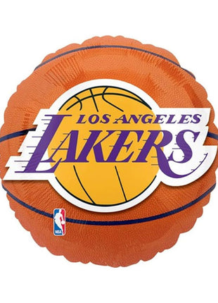 Globo de baloncesto de Los Ángeles Lakers con anagrama de 18 pulgadas