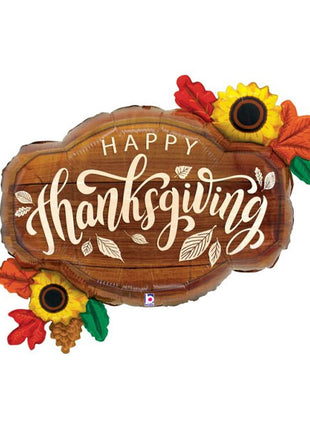 31in Betallic Thanksgiving Sunflowers Balloon