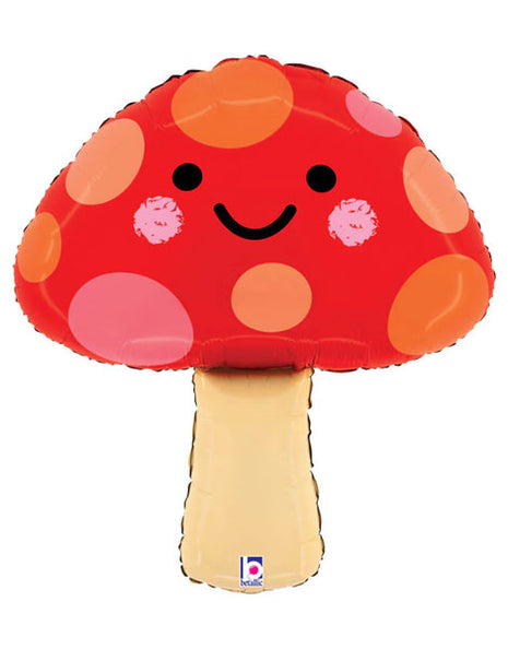 23in Betallic Mushroom Balloon - Joker Party Supply