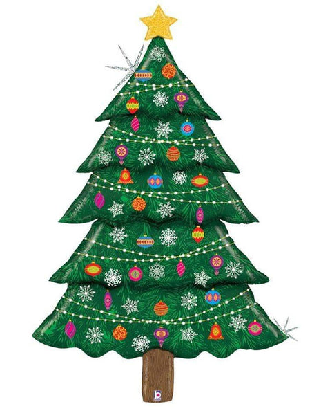 60in Betallic Special Delivery Glitter Christmas Tree Balloon - Joker Party Supply