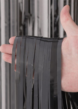 SoNice Black Foil Curtain 8ft