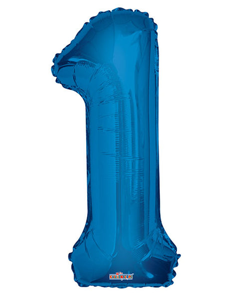34in Conver USA Royal Blue Number 1 Balloon - Joker Party Supply