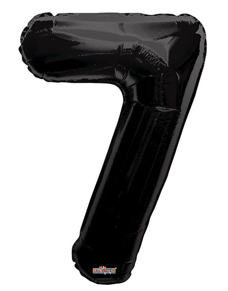 34in Conver USA Black Number 7 Balloon - Joker Party Supply