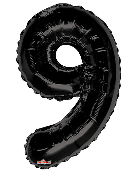 34in Conver USA Black Number 9 Balloon - Joker Party Supply