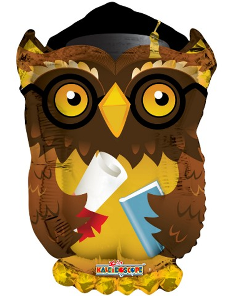 28in ConverUSA Wise Old Grad Owl Balloon