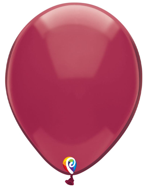 12in Funsational Crystal Burgundy 15ct - Joker Party Supply