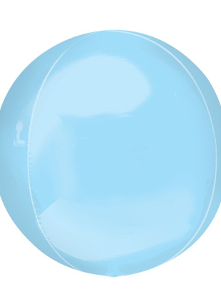 16in Anagram Pastel Blue Orbz Balloon - Joker Party Supply