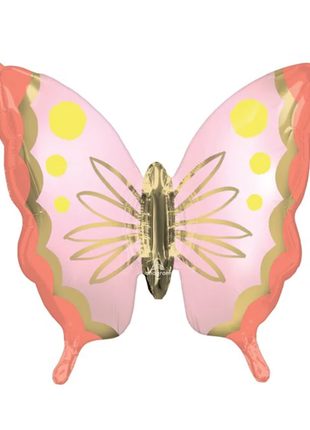 30in Anagram Soulful Blossoms Butterfly Balloon - Joker Party Supply