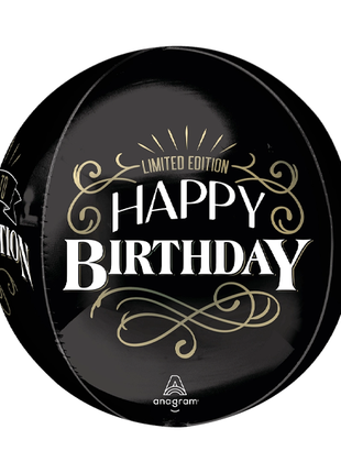 16in Anagram Happy Birthday Aged To Perfection Orbz Balloon - Joker Party Supply