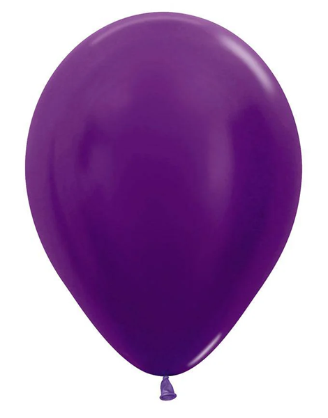 11in Sempertex Metallic Violet 100ct - Joker Party Supply