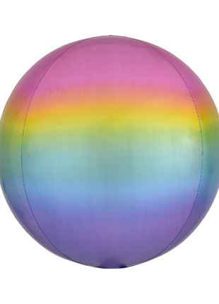 16in Anagram Omber Pastel Rainbow Orbz Balloon - Joker Party Supply