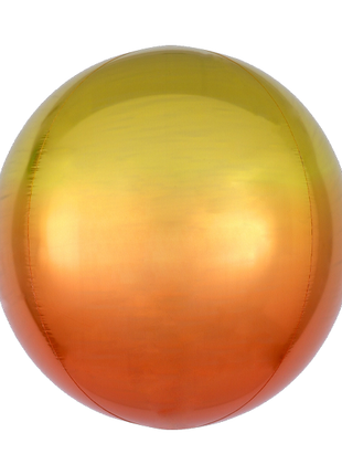 16in Anagram Omber Yellow & Orange Orbz Balloon - Joker Party Supply