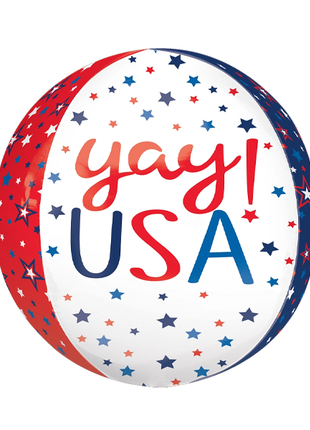 16in Anagram Yay! USA Orbz Balloon - Joker Party Supply