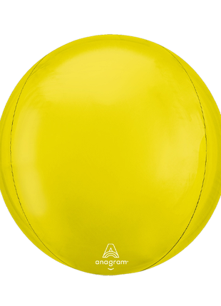 16in Anagram Vibrant Yellow Orbz Balloon - Joker Party Supply