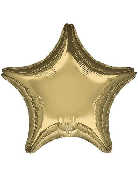 Globo con anagrama de estrella de oro blanco de 18 pulgadas