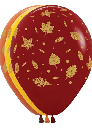 11in Sempertex Fall Leaves 50ct