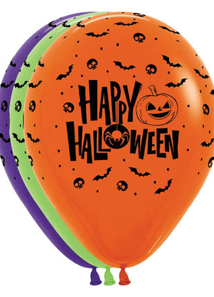 11in Sempertex Happy Halloween Night 50ct