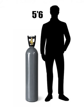 125cf Recondition Aluminum Helium Tank with Handle (Helium Not Included)