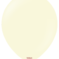 5in Kalisan Macaron Pale Yellow 100Ct - Joker Party Supply