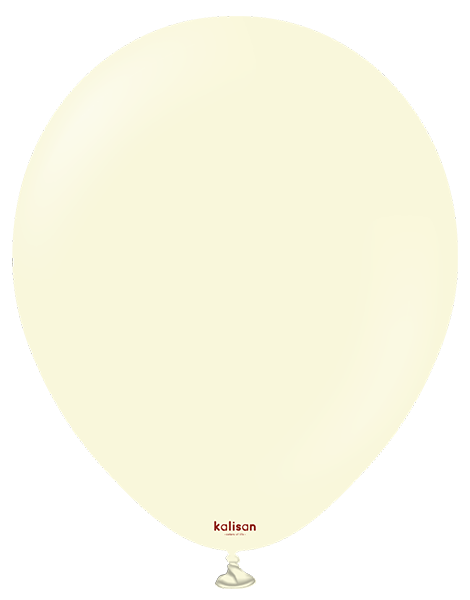 5in Kalisan Macaron Pale Yellow 100Ct - Joker Party Supply