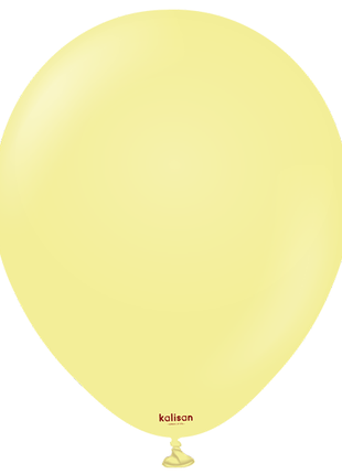 18in Kalisan Macaron Yellow 25Ct - Joker Party Supply