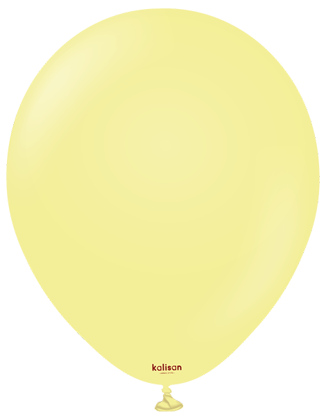5in Kalisan Macaron Yellow 100Ct - Joker Party Supply