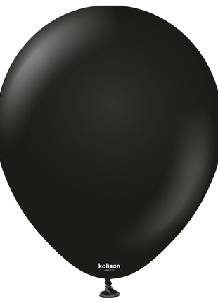 18in Kalisan Standard Black 25Ct - Joker Party Supply