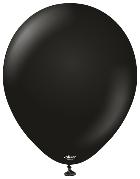 18in Kalisan Standard Black 25Ct - Joker Party Supply