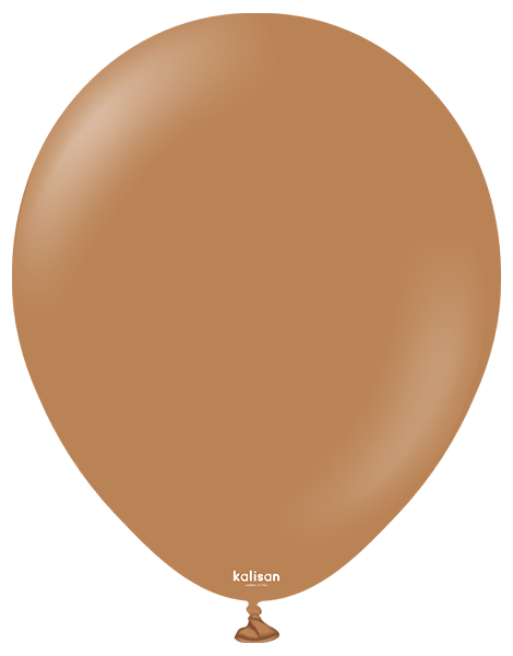 5in Kalisan Standard Caramel Brown 100Ct - Joker Party Supply