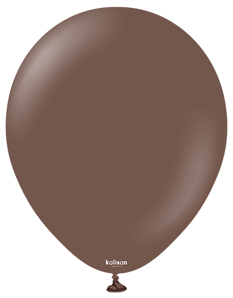 5in Kalisan Standard Chocolate Brown 100Ct - Joker Party Supply