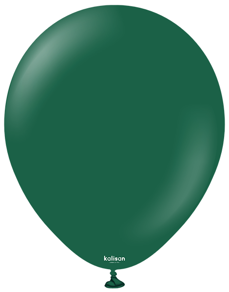 5in Kalisan Standard Dark Green 100Ct - Joker Party Supply