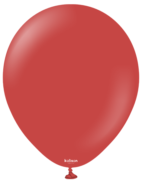 18in Kalisan Standard Deep Red 25Ct - Joker Party Supply