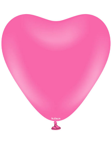 12in Kalisan Fuchsia Heart 25ct
