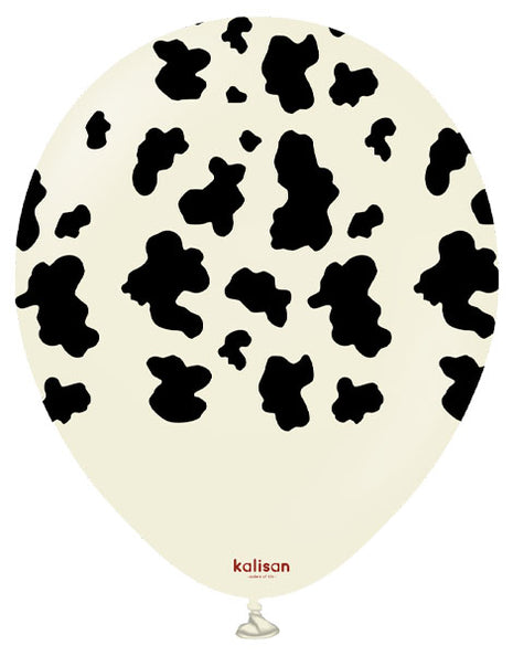 12in Kalsian White Sand Cow Print 25ct