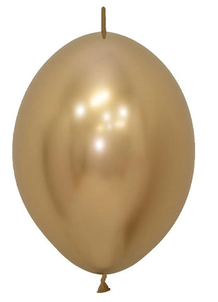 12in Sempertex Link-O-Loon Reflex Gold 25ct
