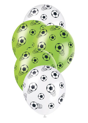 12in Unique 3D Soccer Balloons 5ct