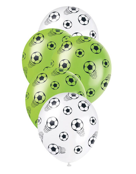 12in Unique 3D Soccer Balloons 5ct