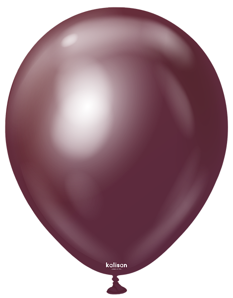 5in Kalisan Mirror Burgundy 100Ct - Joker Party Supply